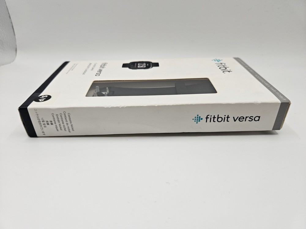 Fitbit Versa Activity Tracker Small Black Classic Accessory Band NEW