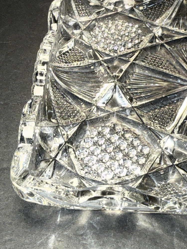 Ornate Glass Tray 7"
