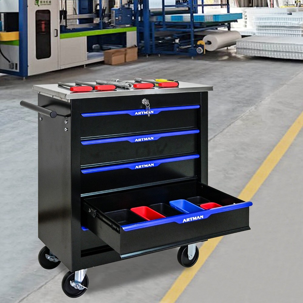 5 Drawer Rolling Tool chest, Tool Organizer, Splicable, for Garage Workshop