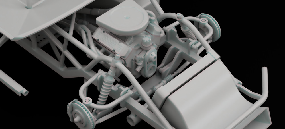 3D Printed Super Late Model in 1/25 Scale Model Kit