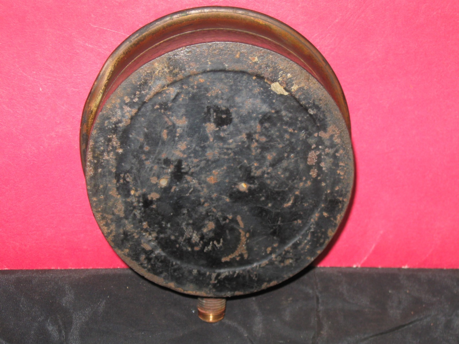 Antique Ashcroft Mfg Co Brass Steam 30 PSI Gauge Boiler Engine GREAT STEAMPUNK