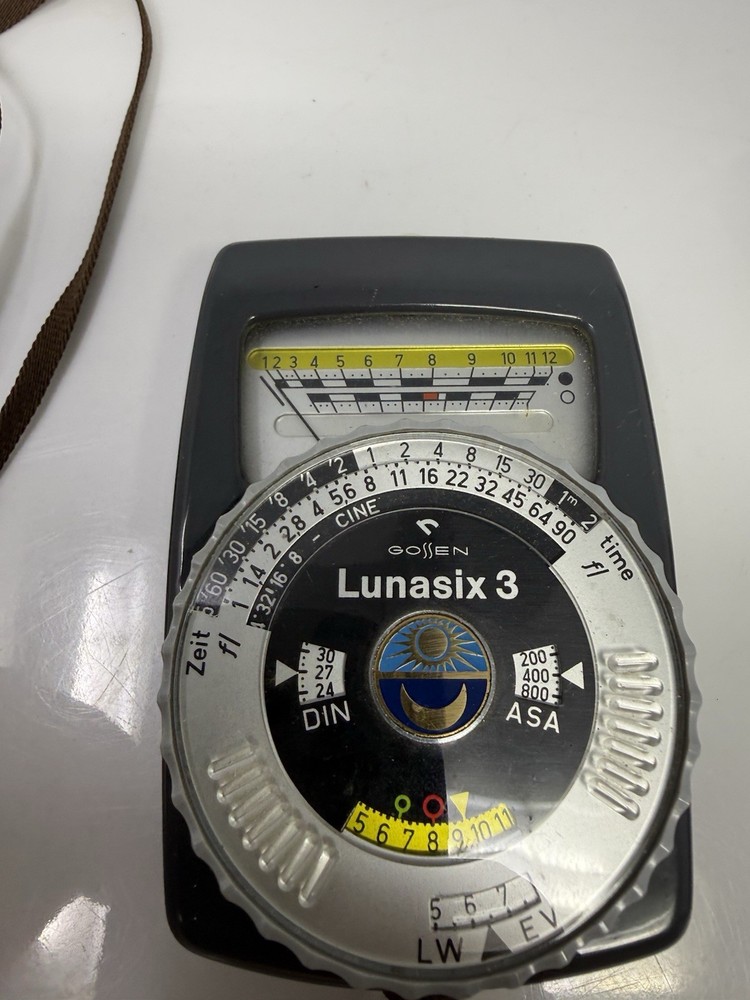 Lunasix 3 Gossen Light Meter & Case W Germany Untested Clean Battery Comp.