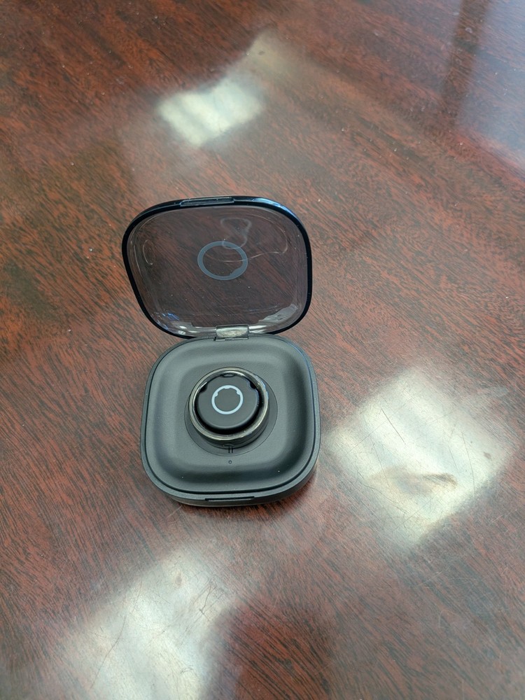 Circular Ring 2 - Obsidian Black - Size 11 - Smart Ring