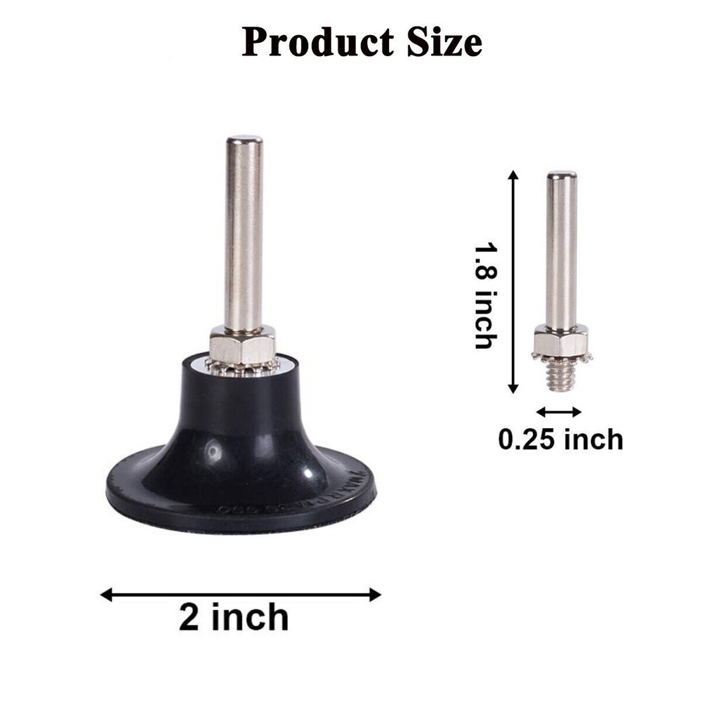 2PACK 2" Roll Lock Sanding Disc Pad Holder Quick Change Adapter with 1/4" Shank