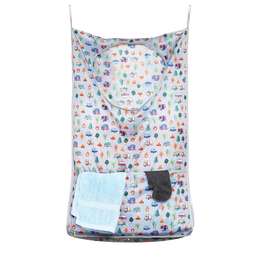 Hanging Laundry Hamper with Side Mesh for Extra Large Capacity Handy RV acces...