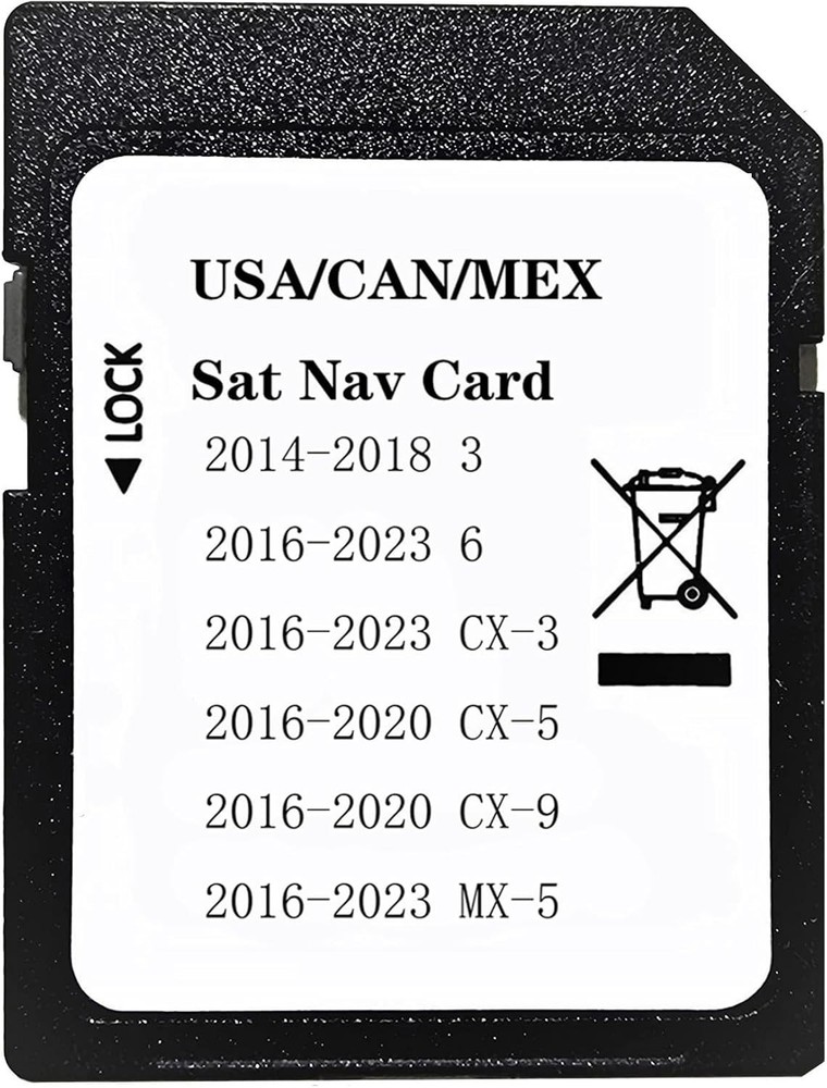 Upgraded Navigation SD Card with Latest Maps Version Compatible with 3 6 CX-3 CX