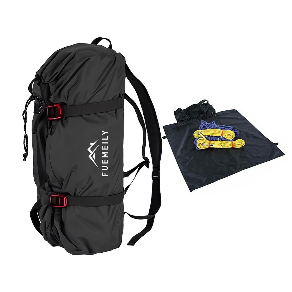 Rock Climbing Rope Bag, Large Capacity Folding Storage Backpack with