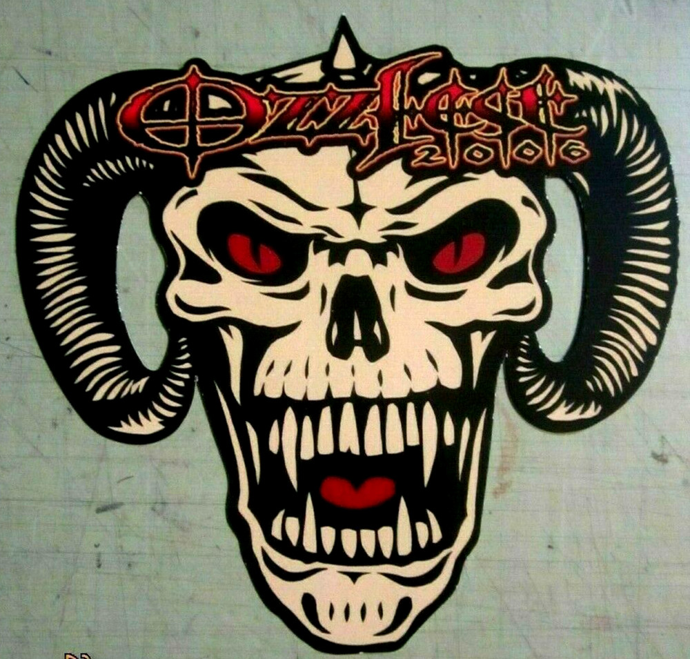 Ozzy Ozzfest System of a Down Disturbed Black Label S 2006 Org Concert Handbill