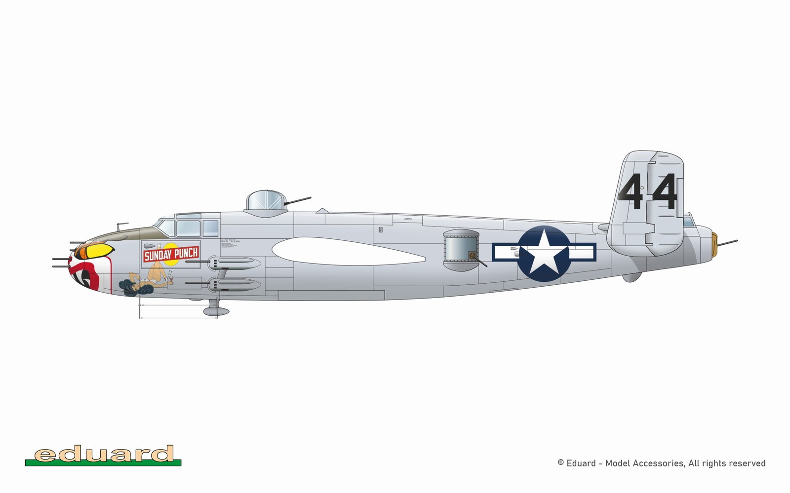 Eduard 1/48 'Strafer' B-25J Mitchell 548001