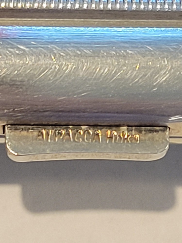 Vintage ALPACCA Silver Cigarette Case
