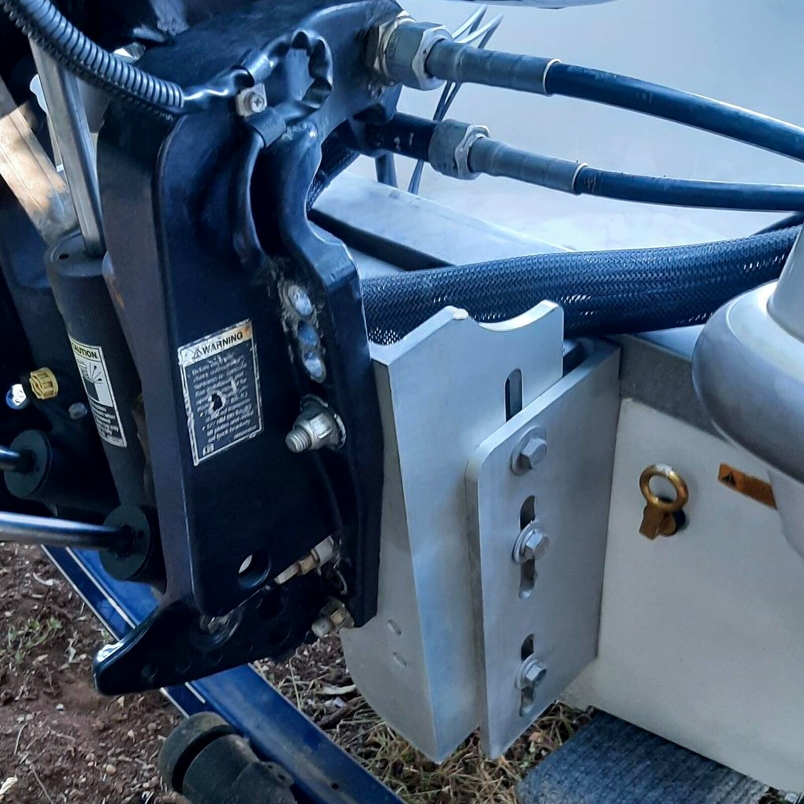 Aluminum 8'' Adjustable Outboard Boat Jack Plate Replacement JPL4800