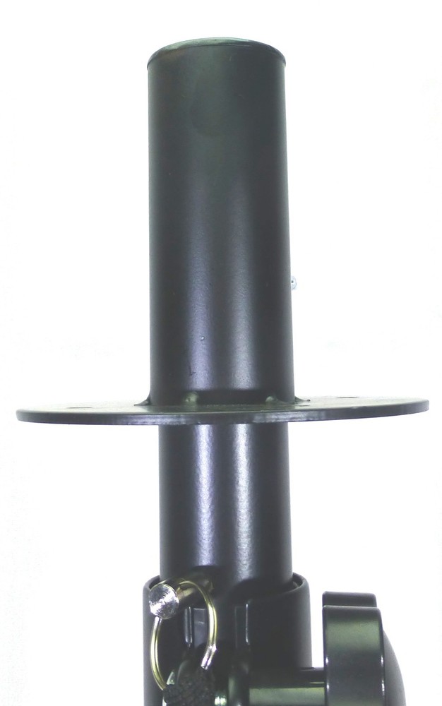 (2) Two Adjustable Tripod Speaker Stand with Mounting Internal Adapters(Top Hat)