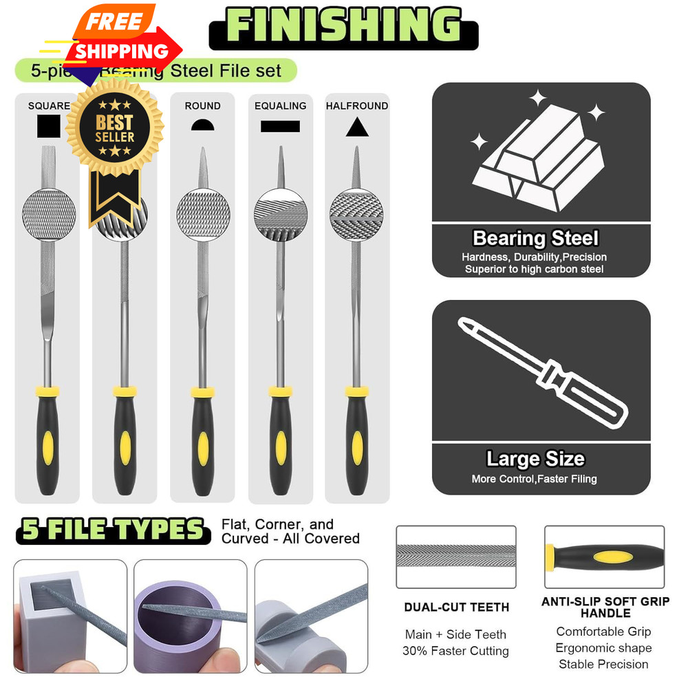 3D Printer Tools Kit, 34pcs Accessories for All FDM/SLA Black