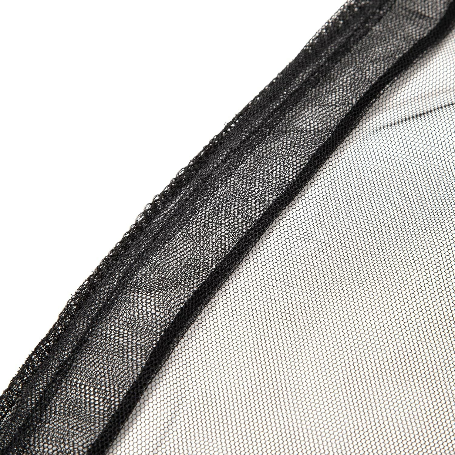 2 Pack Mesh Rain Barrel Cover Adjustable Screen Net w/ Drawstring for Debris