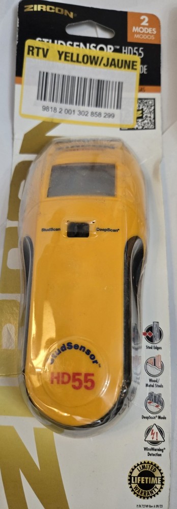 Zircon StudSensor HD55 Stud Finder - Yellow