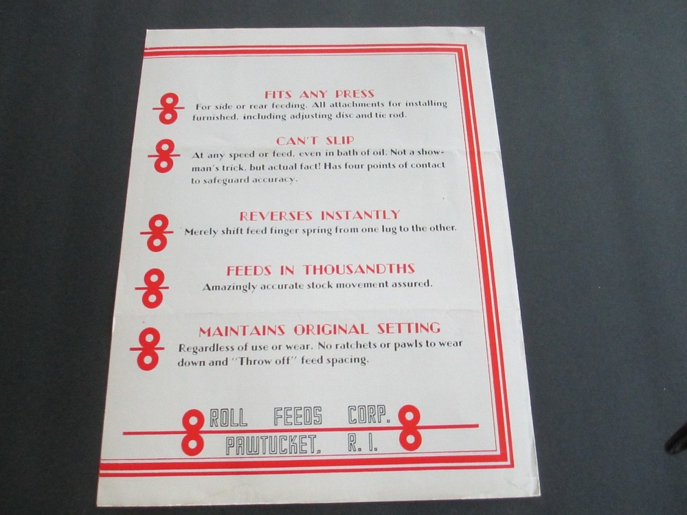 RFC ROLL FEEDS Machine Brochure Spec 4 pages B59