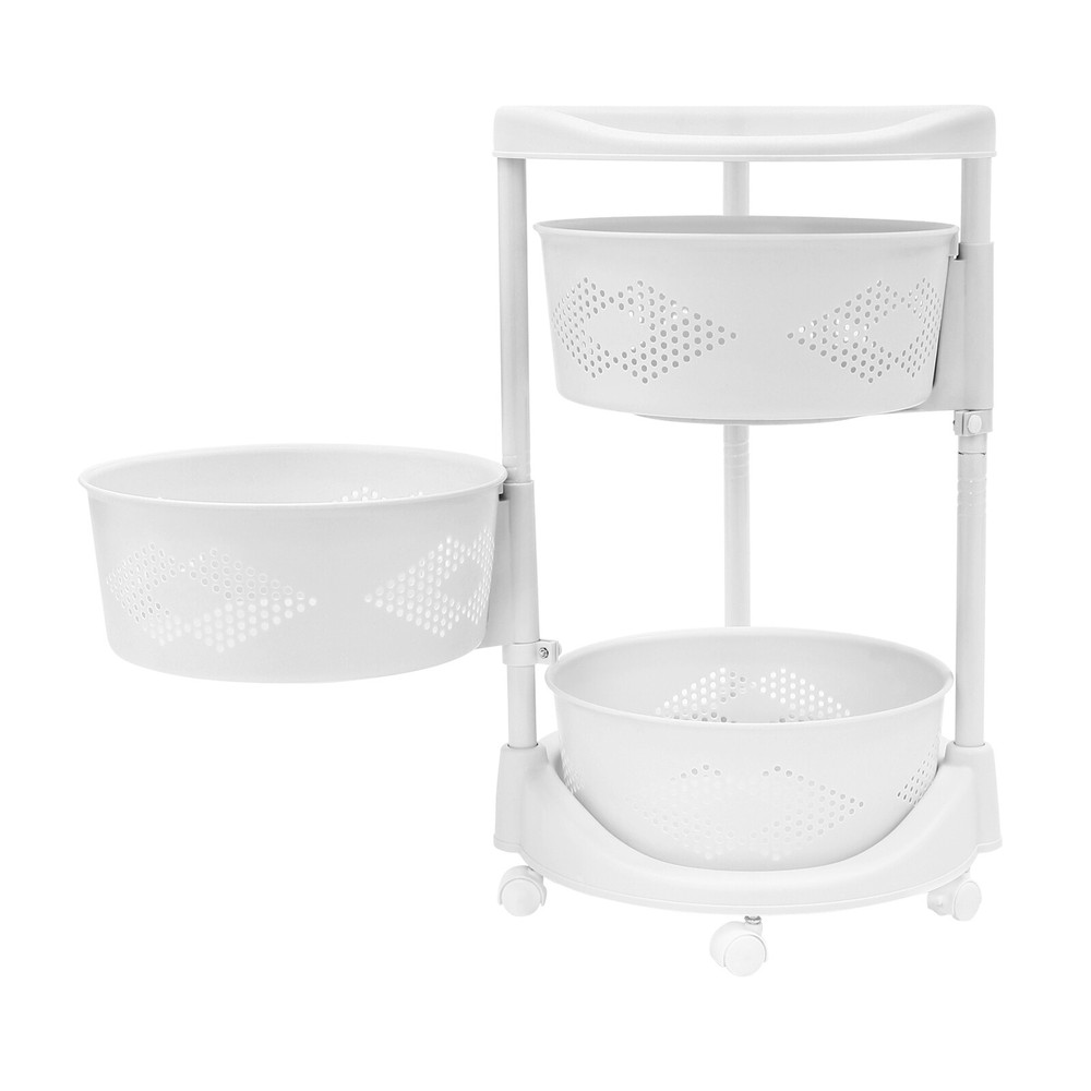 Multi-Layer Vegetable Rotating Basket Rack Fruit Snack Storage Kitchen Organizer