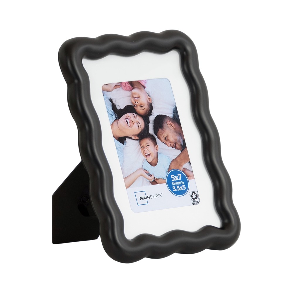 5x7 Wavy Black Picture Frame