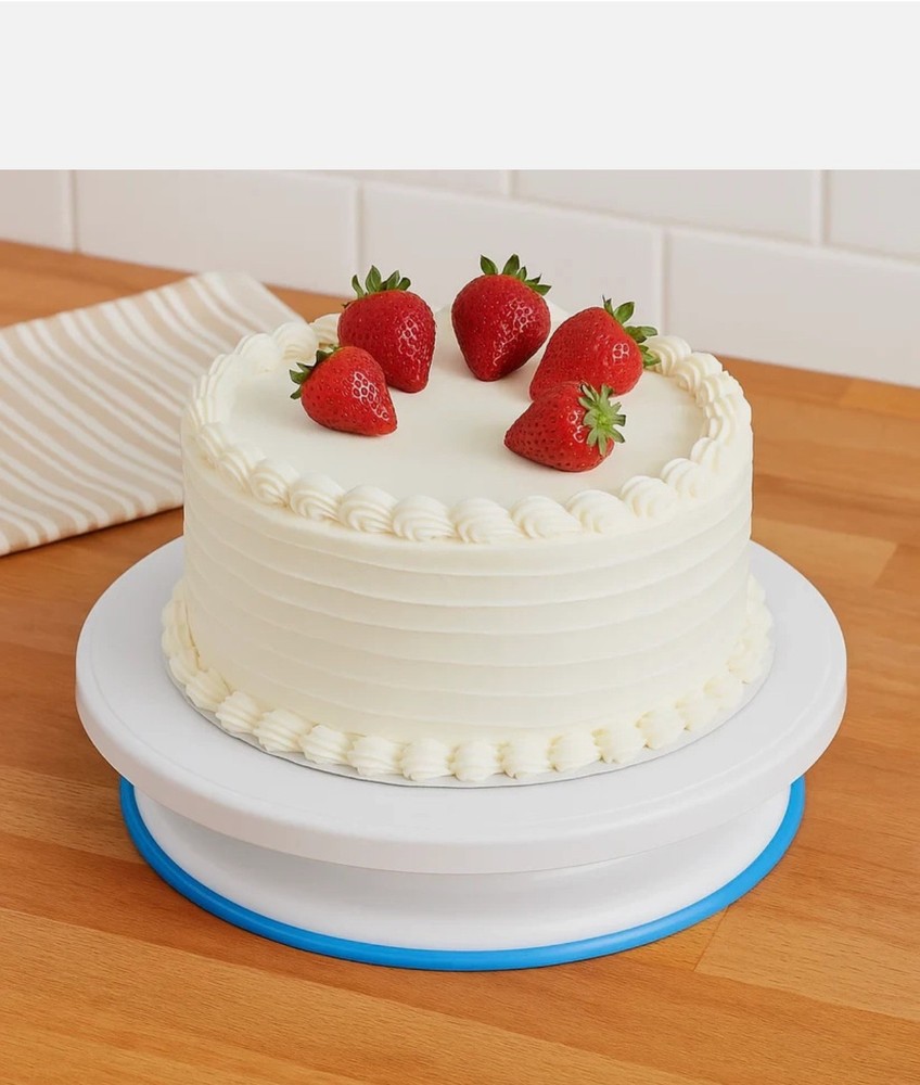 Cake Decorating Essential: 11" Turntable with Non-Slip