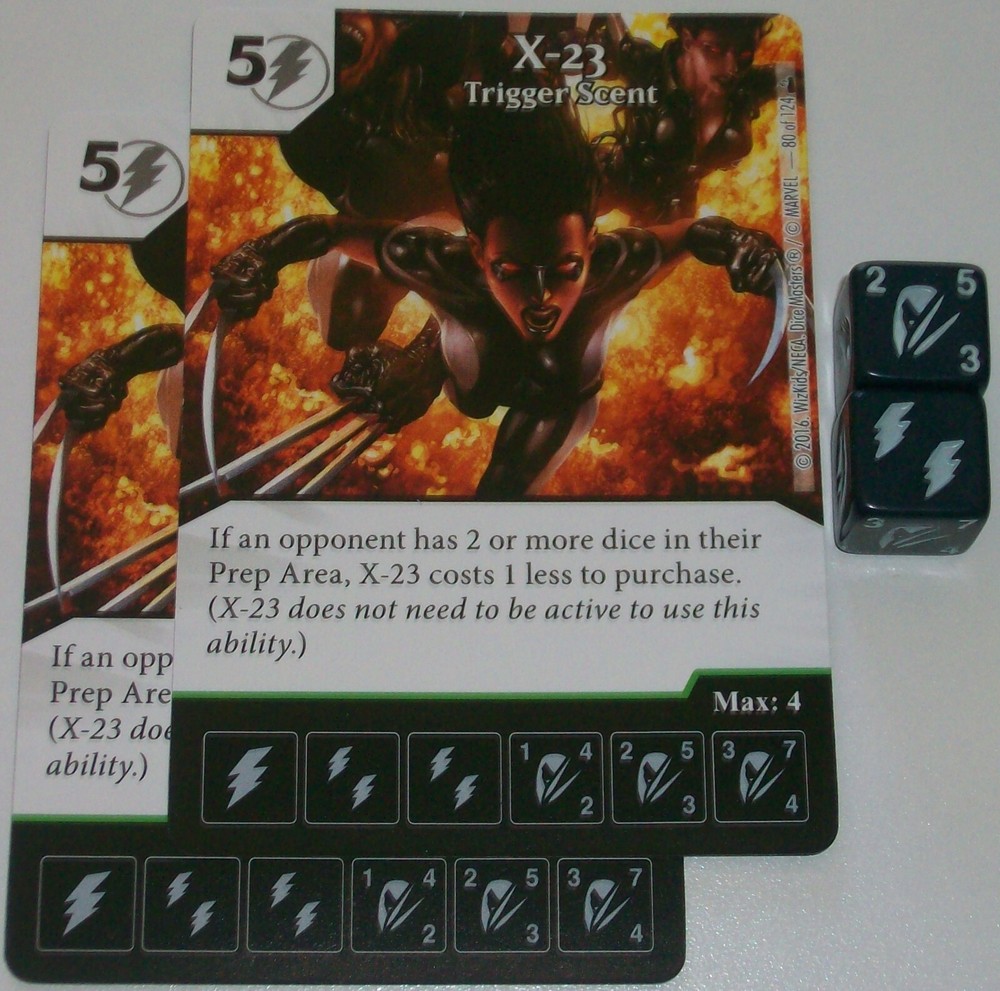 Foil X-23 TRIGGER SCENT 80 Deadpool Dice Masters