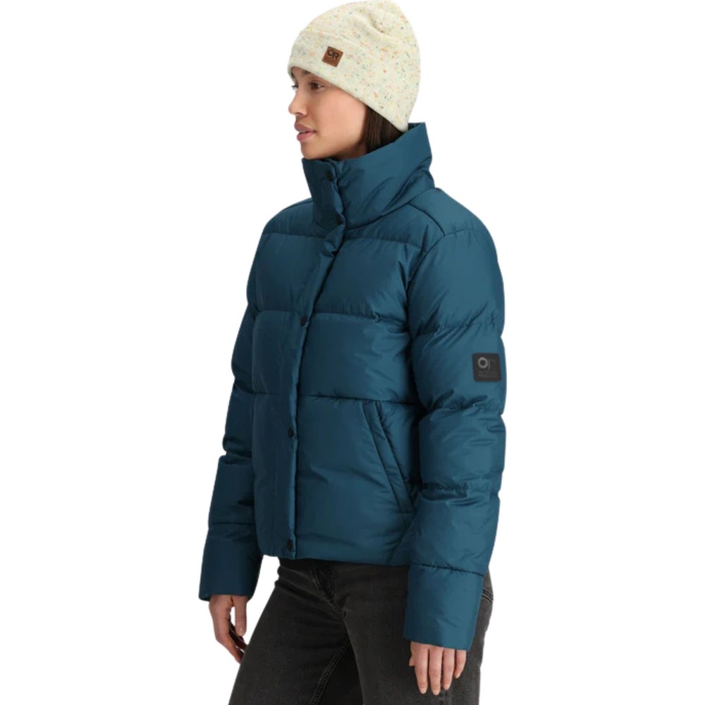 Outdoor Research Coldfront Down Women's Winter Jacket, Harbor, Medium