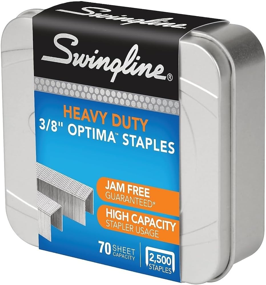 Effortless Stapling with Optima High Capacity Staples, 3/8" Length, 2500 Pack