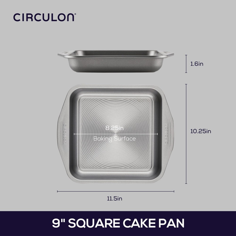 Circulon Nonstick Bakeware 9-Inch Square Cake Pan