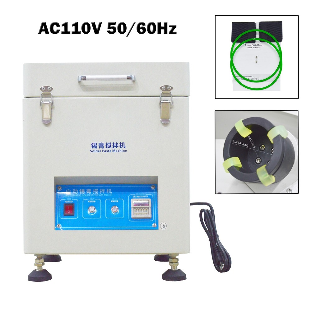 110V Automatic Solder Paste Mixer With LED Digital Display 500g*2 Capacity