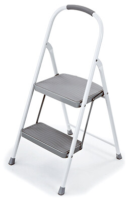 Rubbermaid RMS-2 Step Stool, 2-Step, Steel - Quantity 1