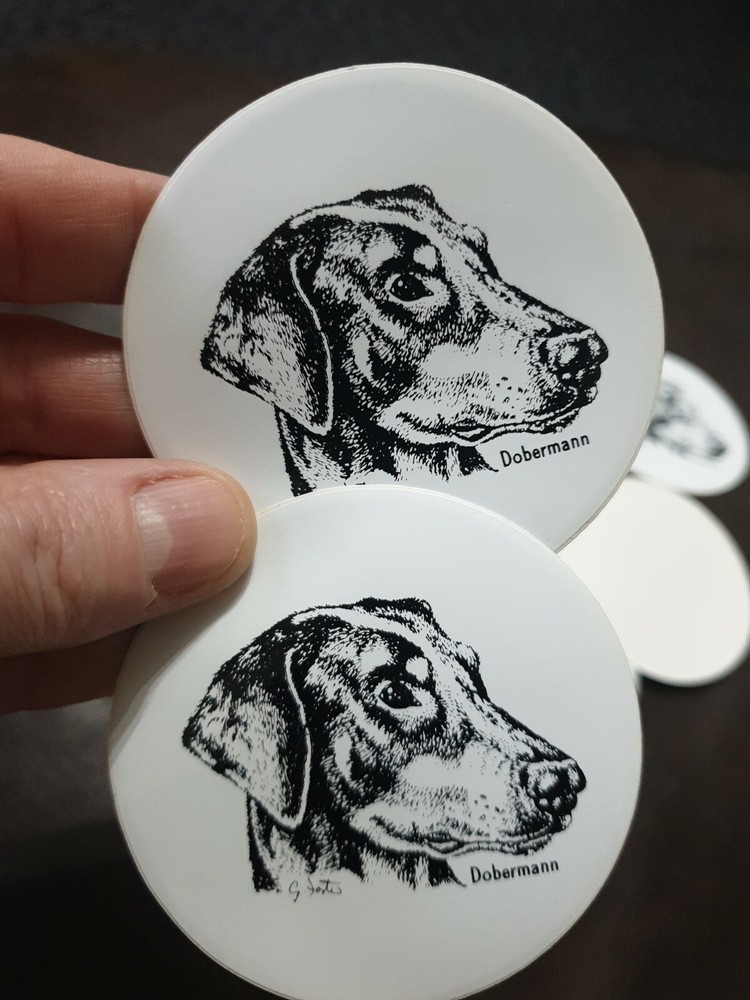 Dobermann set - Stickers x 10