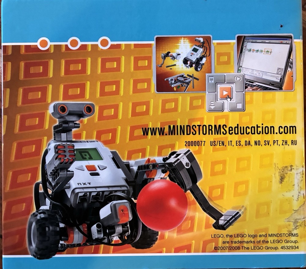 Lego Mindstorms Education NXT 2000077 Software V1.1 User Guide.