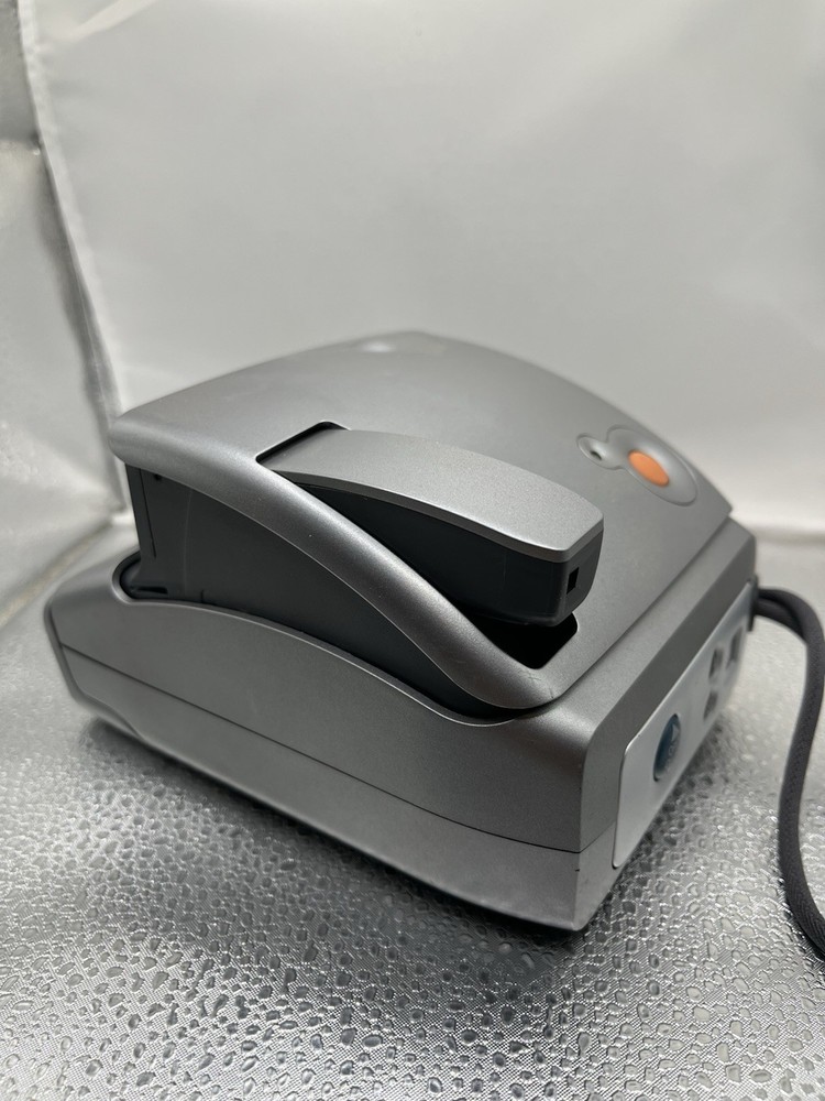 Polaroid One Instant Camera Silver 100mm Focus Range 3ft Untested As-is