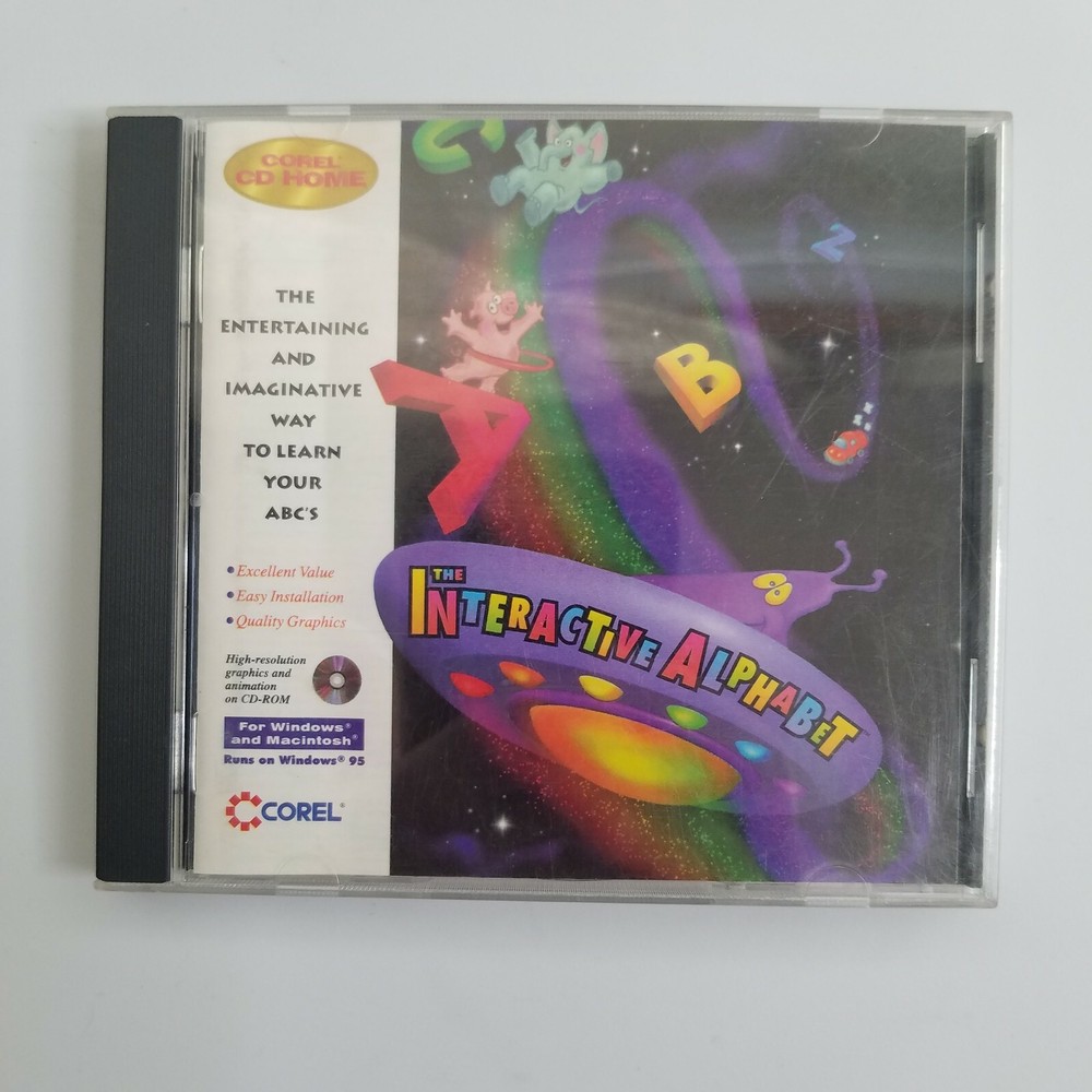 The Interactive Alphabet (PC, Program) Corel Y
