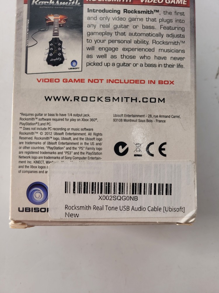 Rocksmith UBISOFT Real Tone Cable Boxed Multi Systems