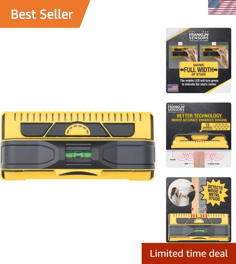 ProSensor M210 Durable Stud Detector with Live Wire Meter - 1.7" Sensing Depth