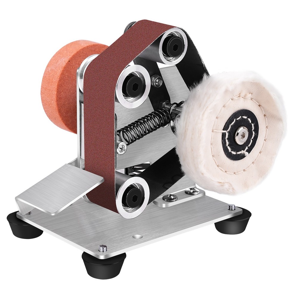 7 Speed Mini Belt Sander Adjustable Angle Polishing Grinding Machine