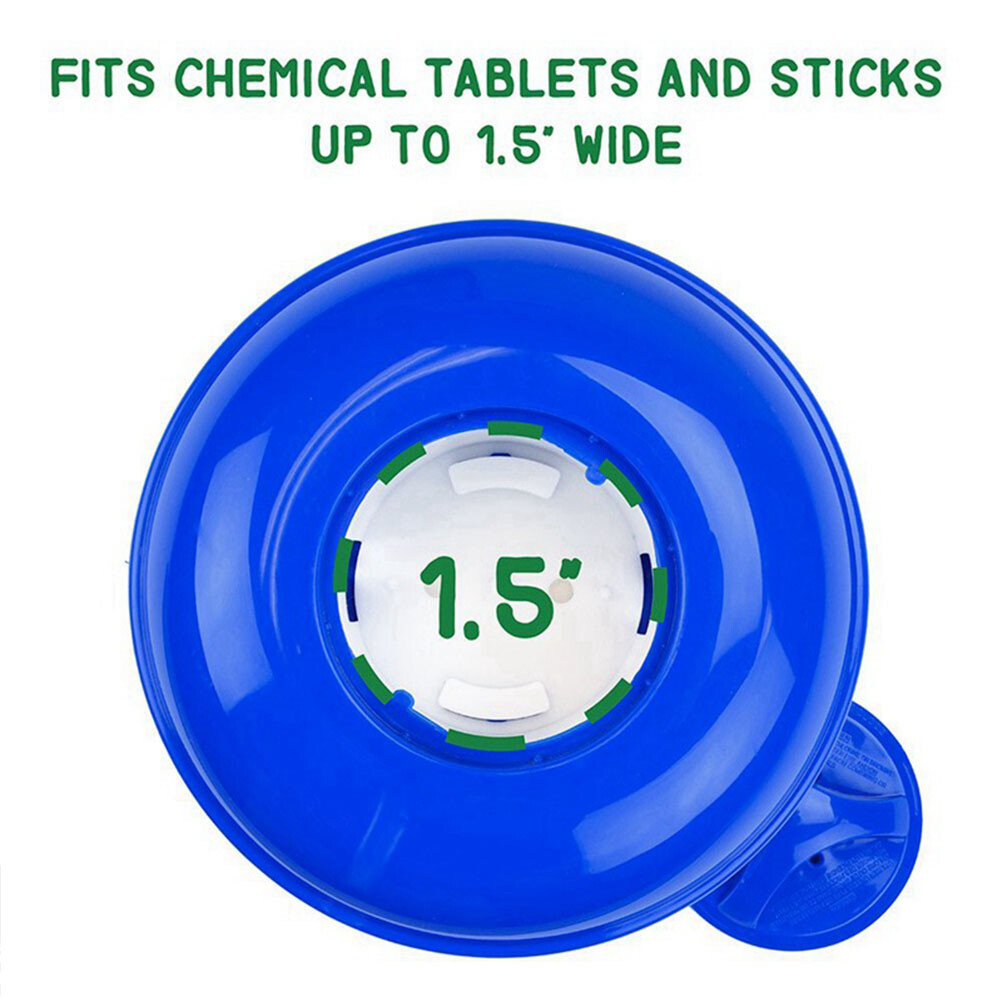 ABS Pool Chlorine Dispenser 1.5" Tablet Holder,Durable & Floatable Design