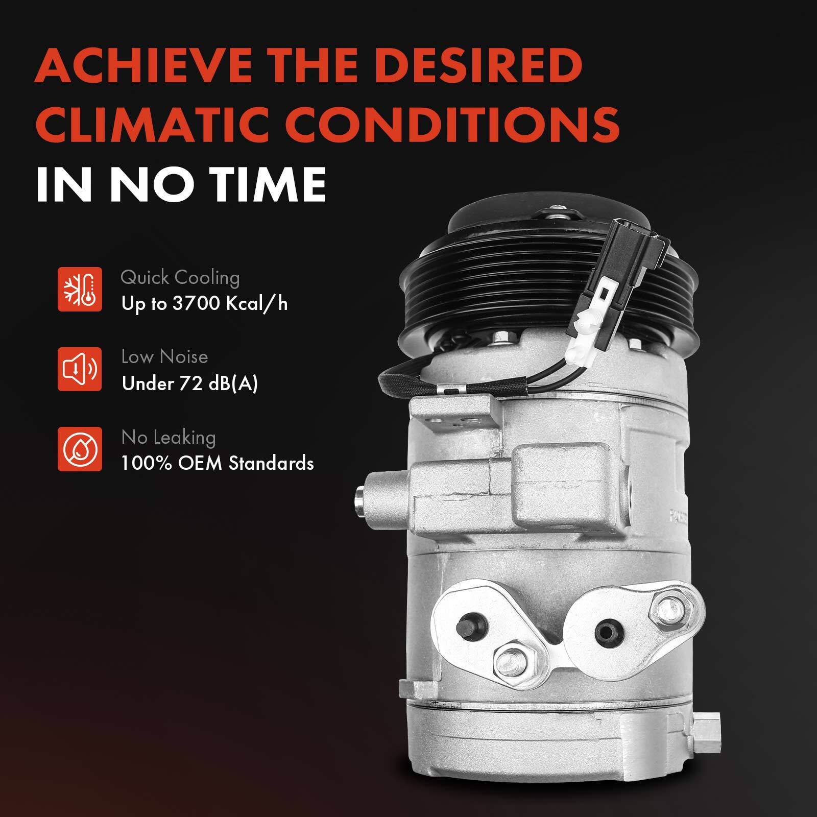 New AC Compressor with Clutch for Ford F-150 Lobo 2011 2012 2013 2014 V8 5.0L