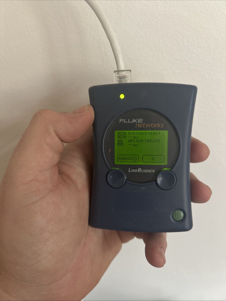 FLUKE NETWORKS LINK RUNNER NETWORK TESTER IP PING