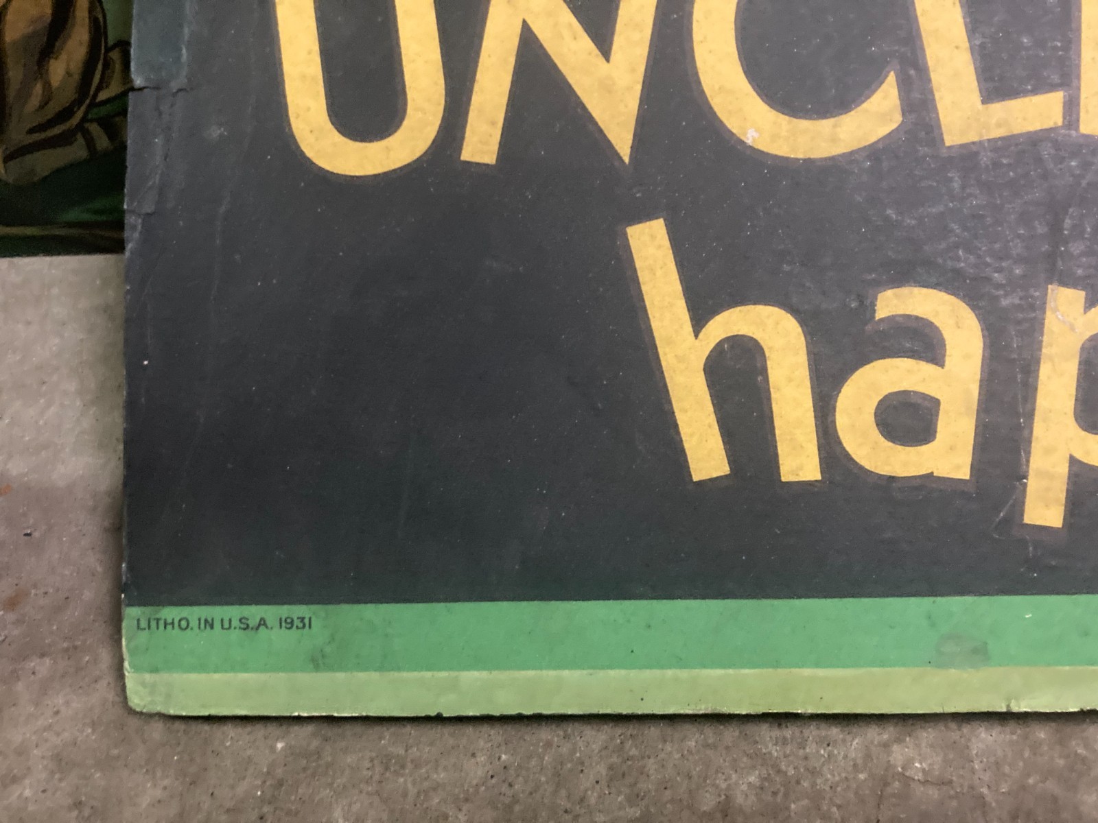VINTAGE 1931 UNCLE REMUS & ANIMALS COCA-COLA COKE ADVERTISING - SNYDER & BLACK