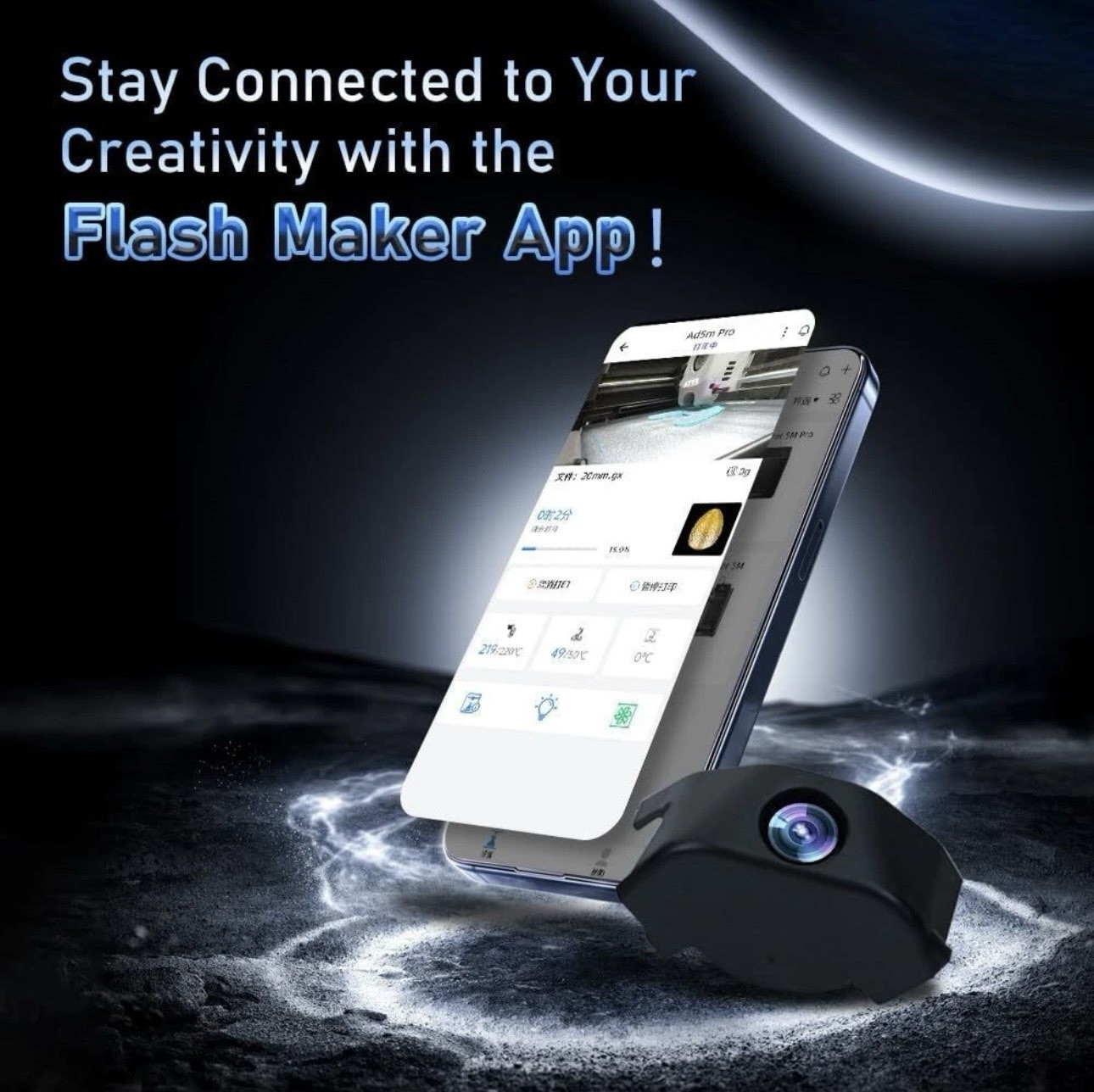 Camera Kit for Flashforge For 3D Printer Compatible with Adventurer 5M AD5X