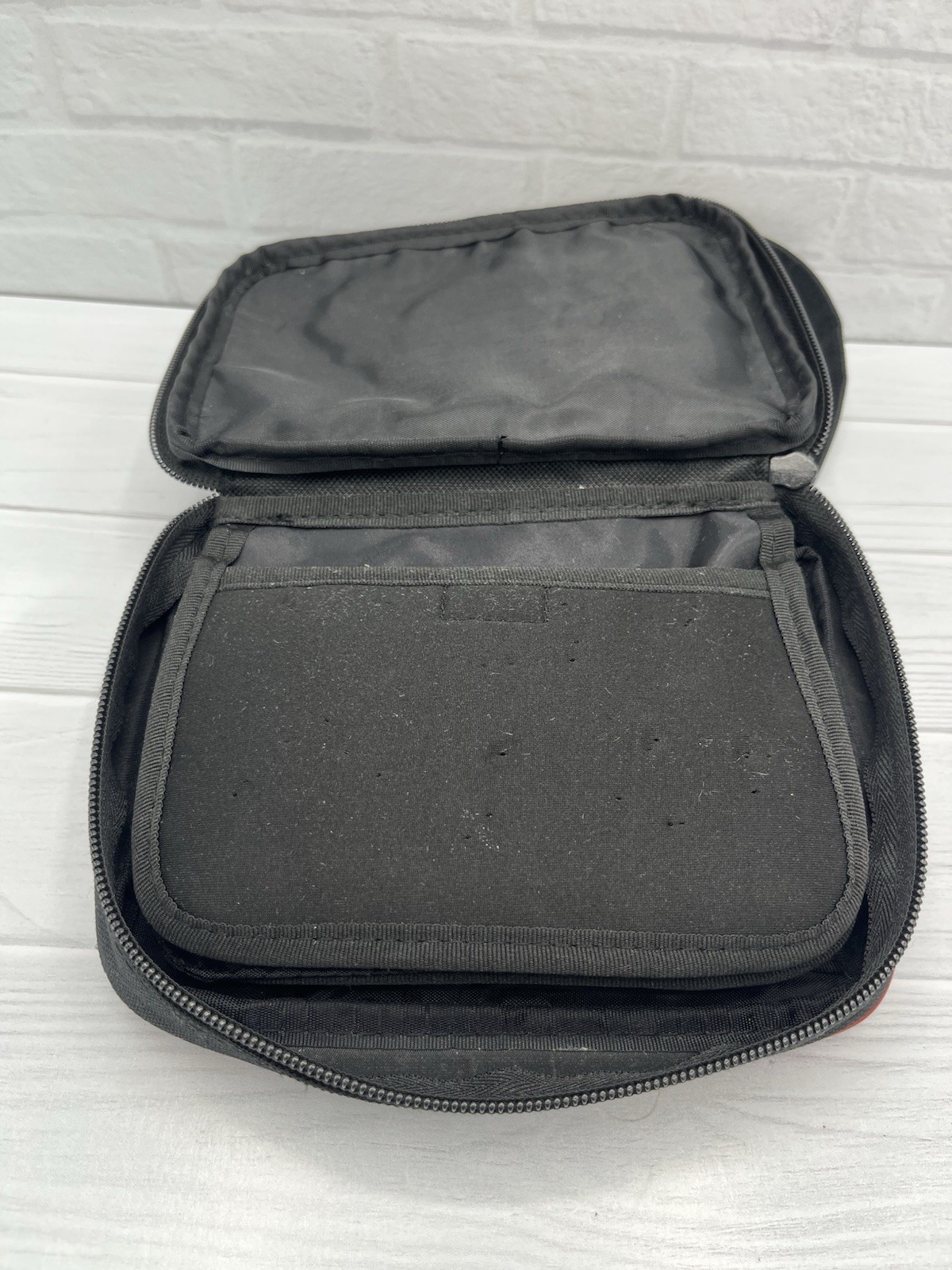 Disney Pin Trading Bag Mickey Mouse Small Black Red Yellow Embroidered