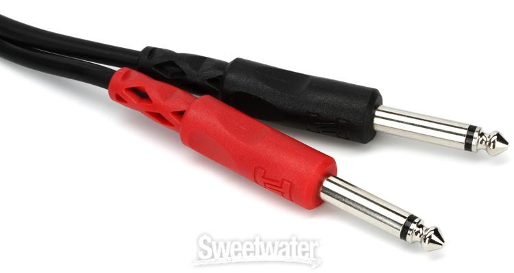 Hosa CPP-206 Stereo Interconnect Cable - Dual 1/4" TS Male to Same - 20'