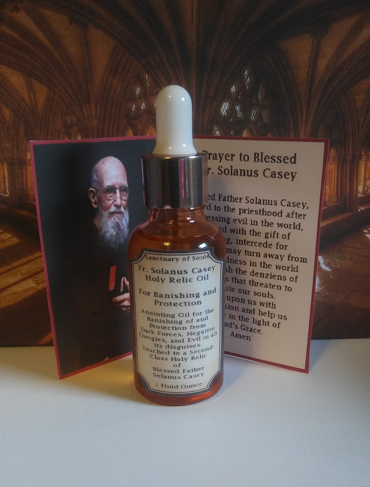 Blessed Father Solanus Casey Holy Relic Oil
