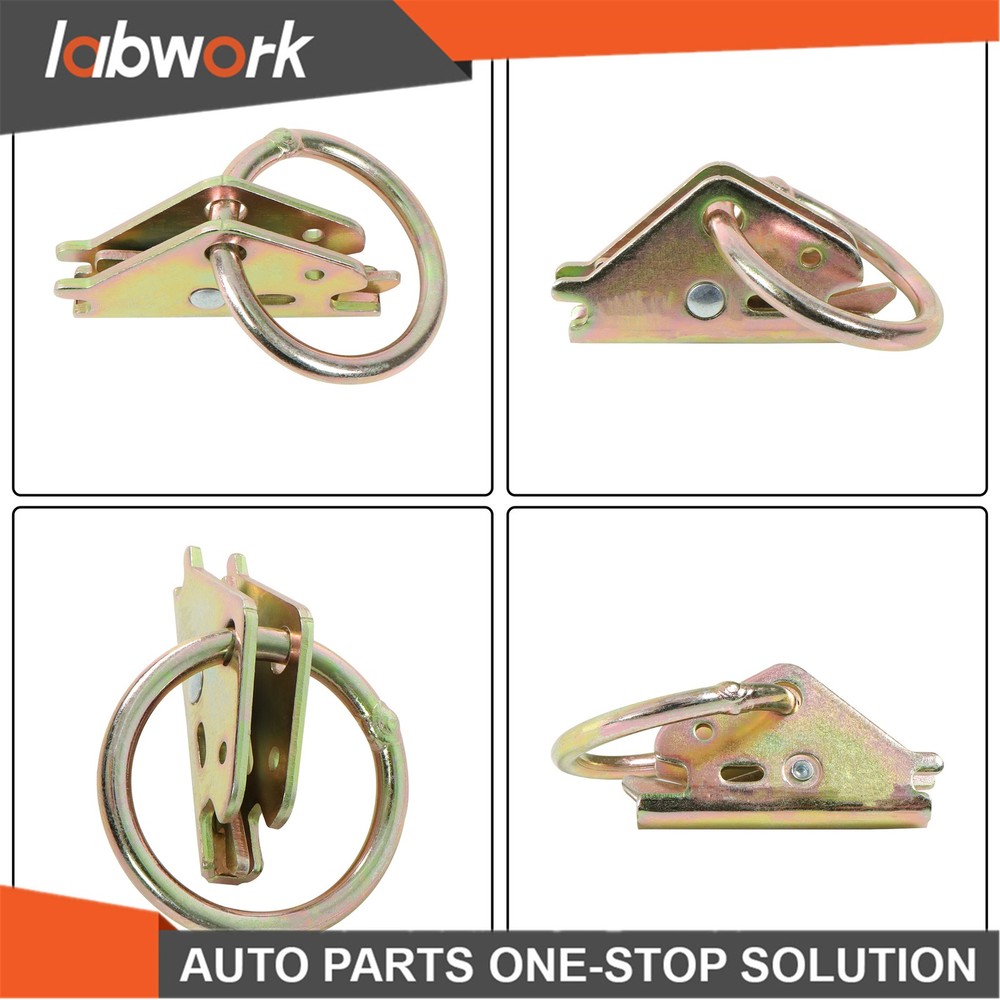 Labwork E Track Tie Down Rail Kit 8×4' E Track Rails End Caps ETrack Straps