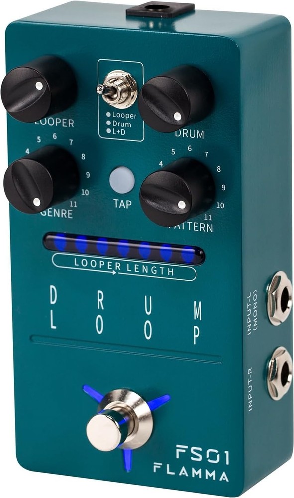 Guitar Phrase Loop Pedal - 20 Min Looper - 121 Rhythms