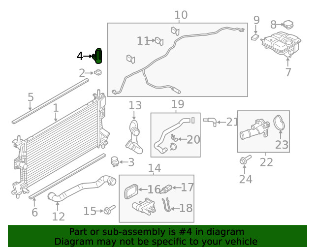 Genuine Radiator Upper Bracket CV6Z-8A193-B