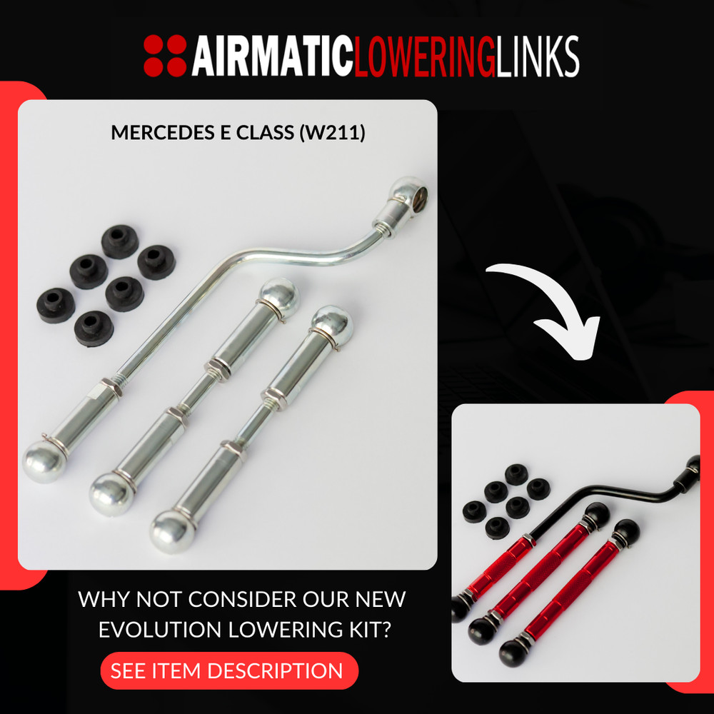 MERCEDES E55 LOWERING LINKS KIT E500 E63 W211 (PREMIUM FULLY ADJUSTABLE) MODULE
