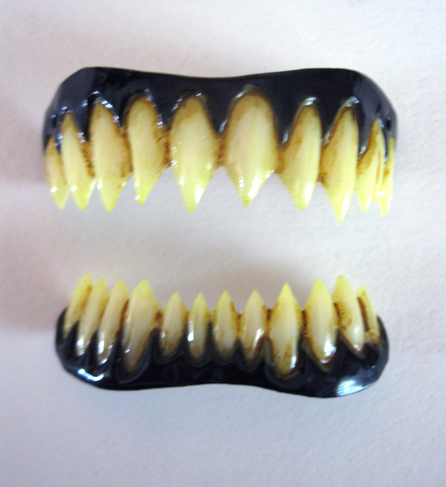 Black Costume Teeth Pennywise Appliance Veneer Dental Distortions 2.0 FX Fangs