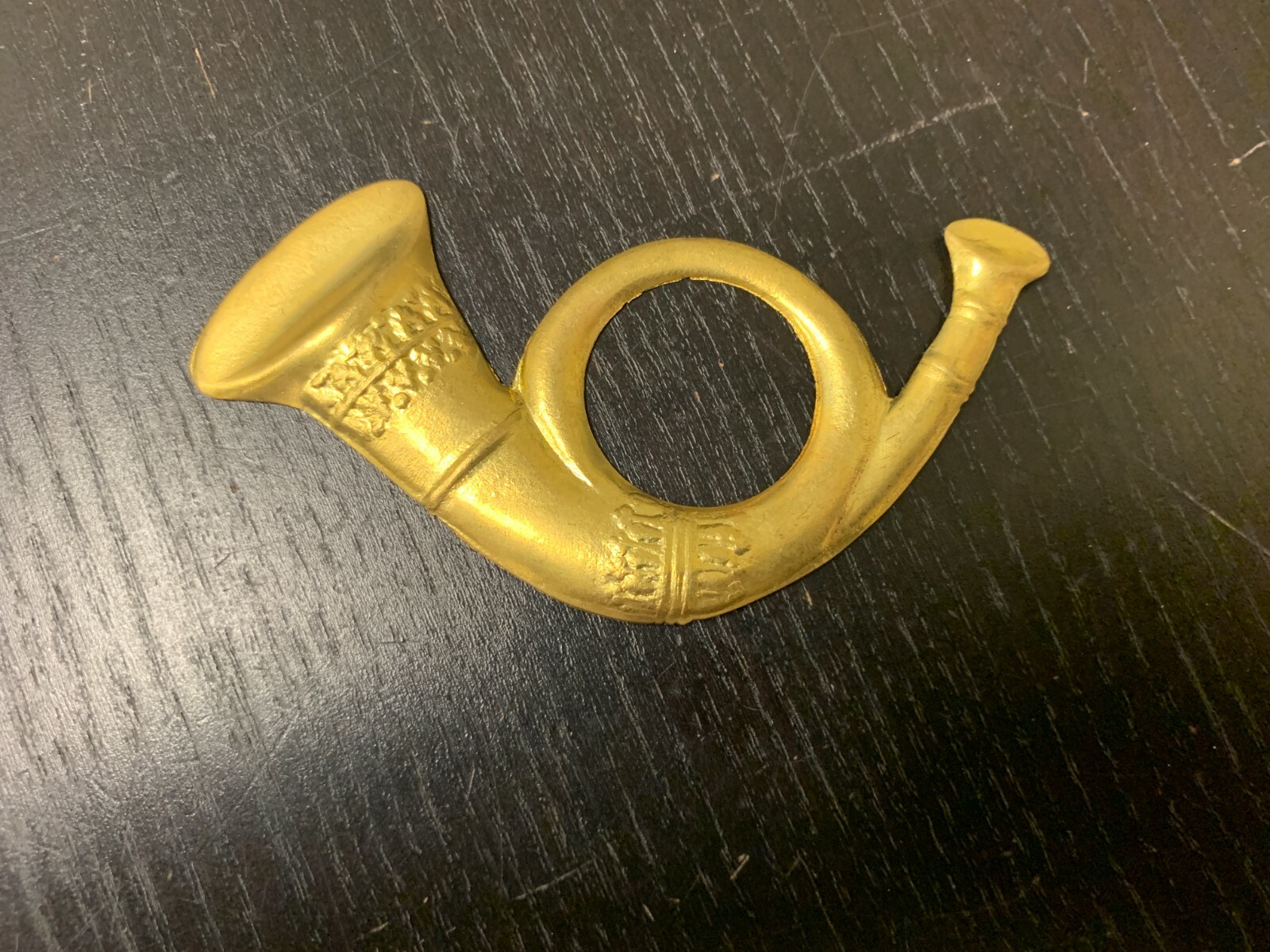 Civil War U.S. Infantry "Bugle" Brass Hat Insignia - NEW